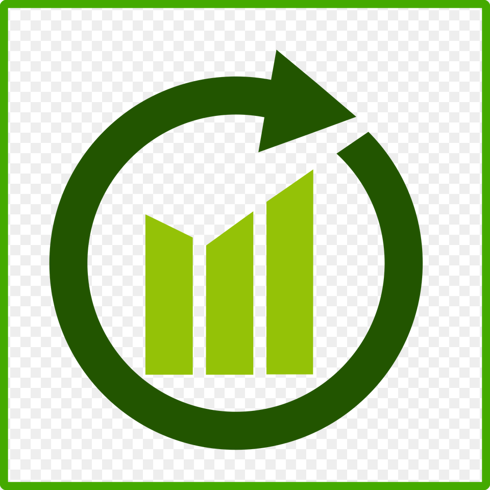 This Icons Design Of Eco Green Growth Icon, Recycling Symbol, Symbol, Logo Free Transparent Png