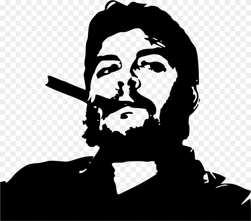 This Free Icons Design Of Ernesto Che Guevara, Gray Png Image