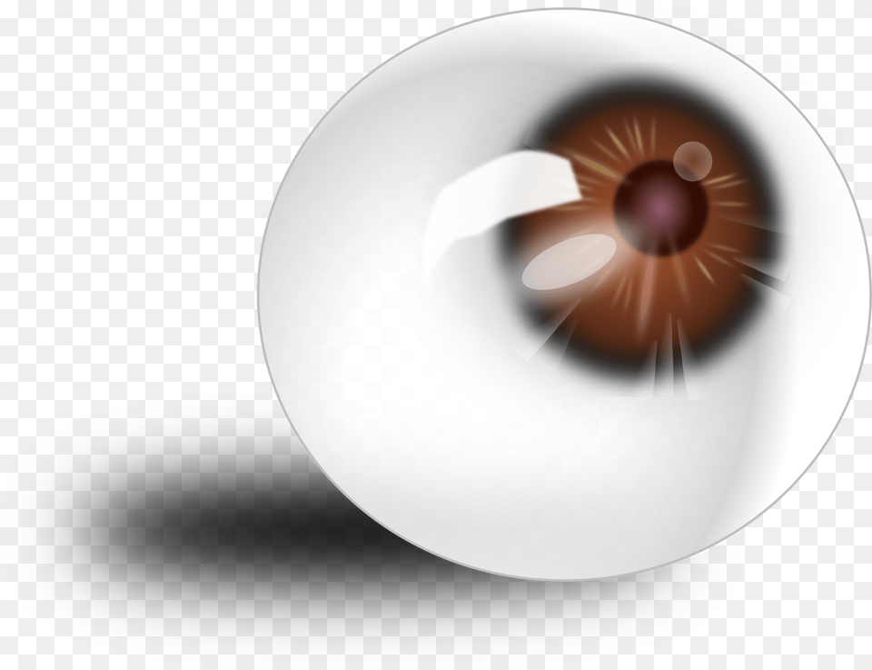 This Icons Design Of Eyeball Brown Brown Eye Anatomy, Sphere, Lighting, Light, Astronomy Free Png Download