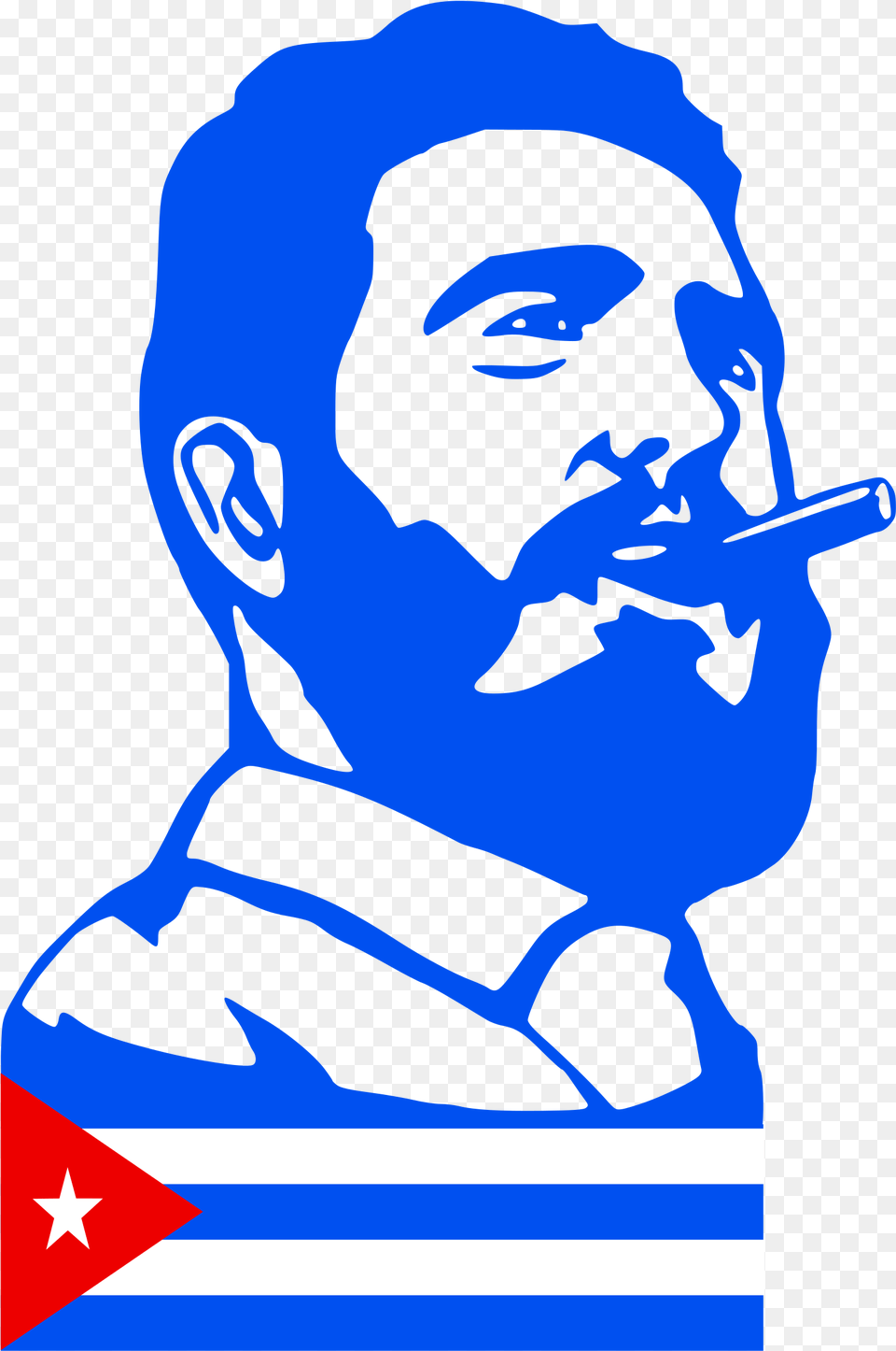 This Icons Design Of Fidel Castro, Baby, Person, Stencil, Face Free Transparent Png