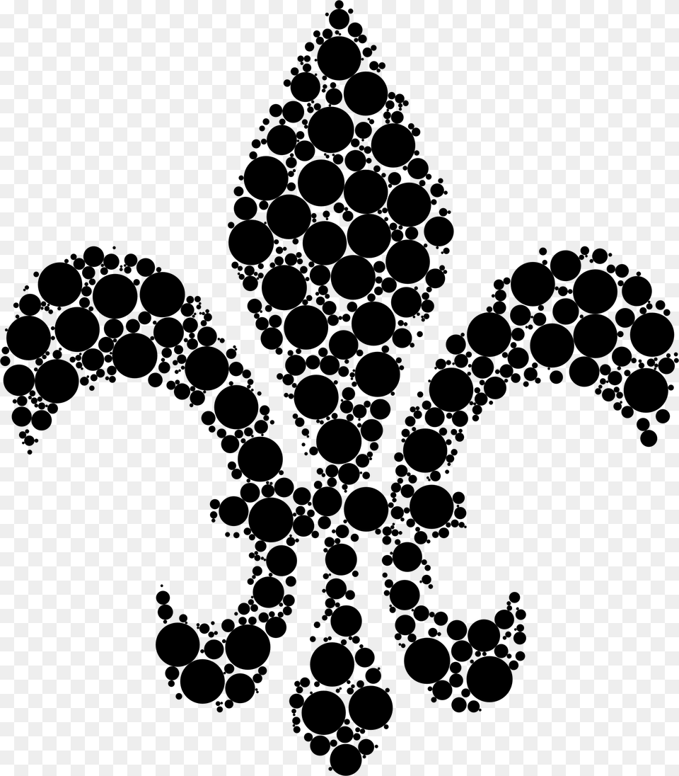 This Icons Design Of Fleur De Lis Circles, Gray Free Transparent Png