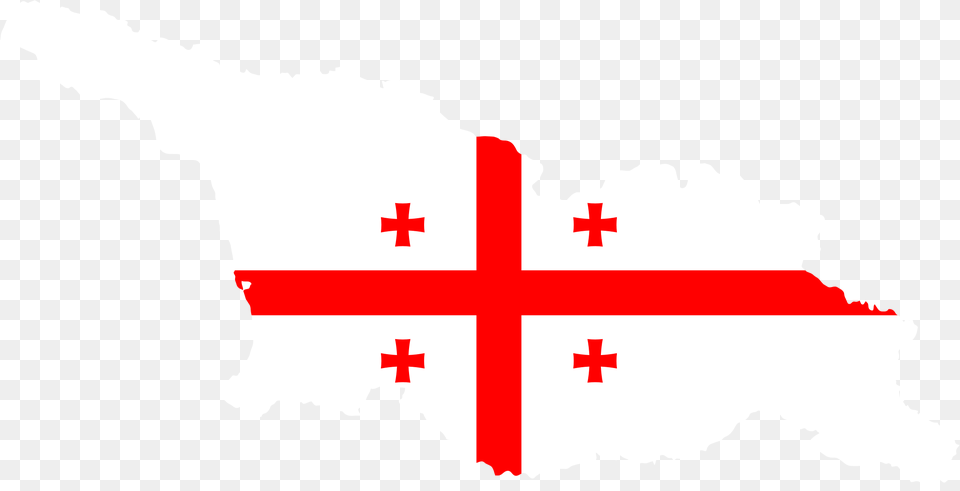 This Icons Design Of Georgia Map Flag, First Aid, Symbol, Logo Free Png Download