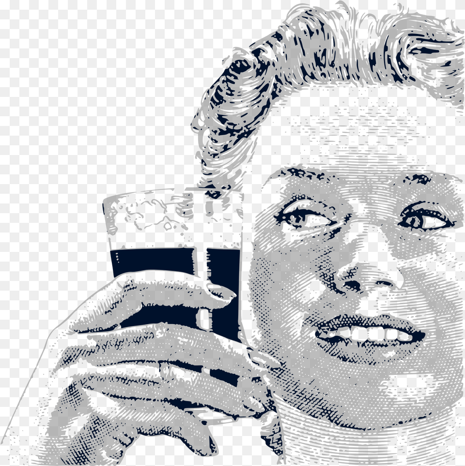 This Icons Design Of Happy Woman Drinking, Glass, Photography, Portrait, Person Free Png