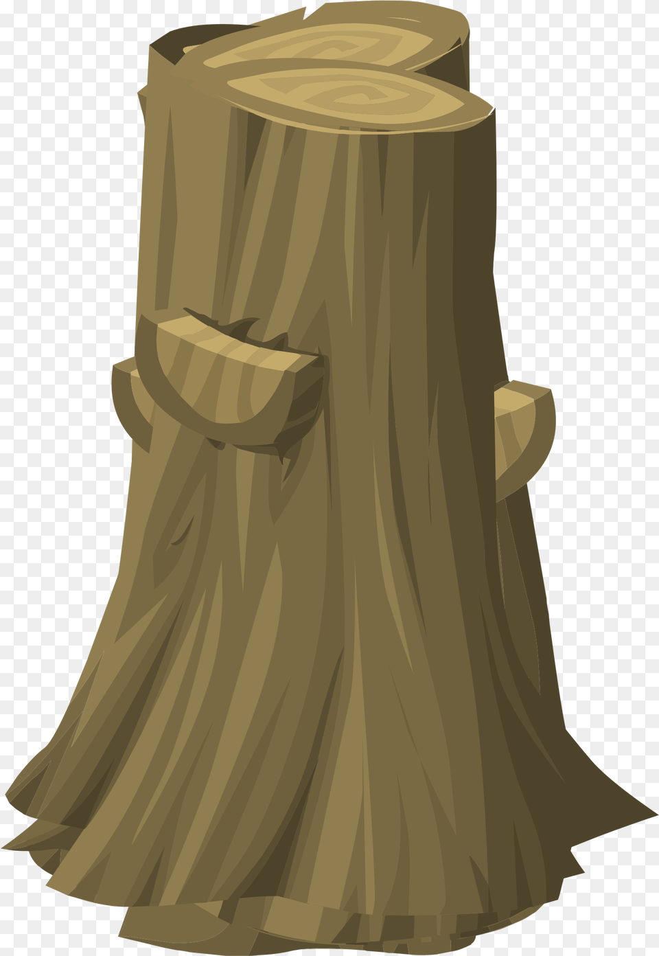 This Icons Design Of Harvestable Resources, Plant, Tree, Tree Stump, Person Free Transparent Png