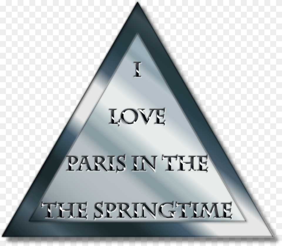 This Icons Design Of I Love Paris, Triangle Free Transparent Png