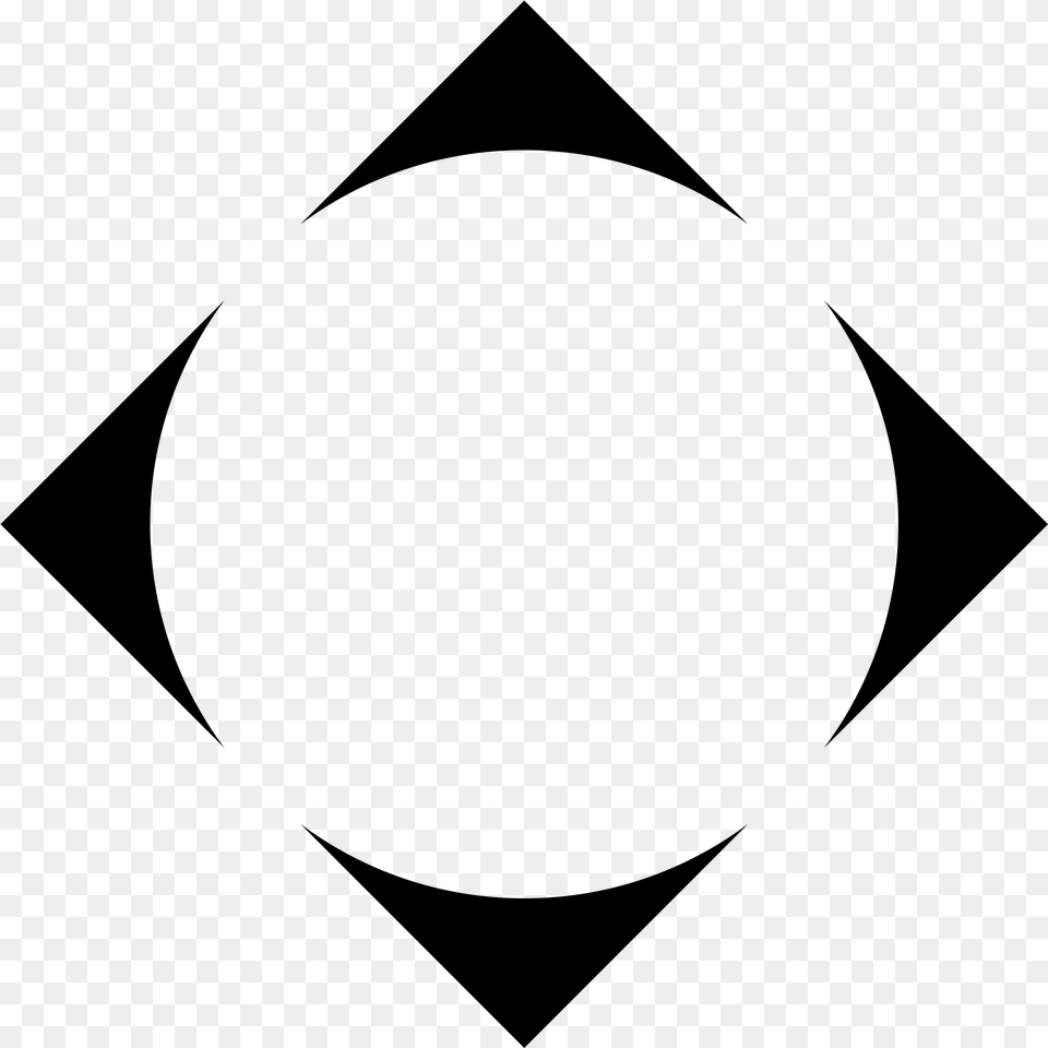 This Icons Design Of Intersection Of A Circle, Gray Free Png