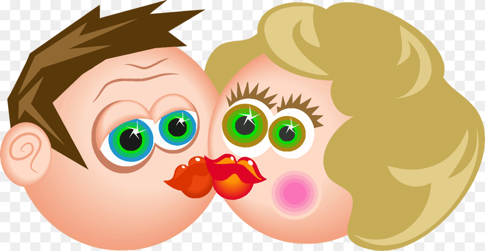 This Icons Design Of Kissing Cartoon Couple, Art, Graphics, Animal, Fish Free Png