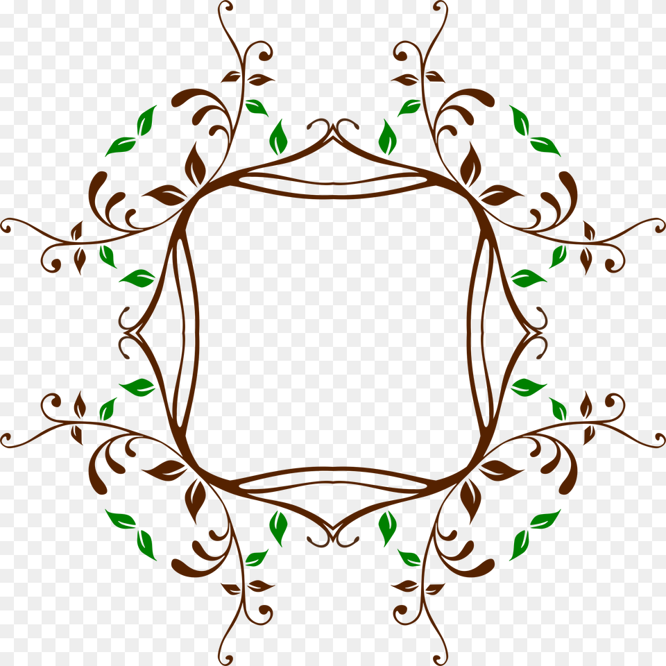 This Free Icons Design Of Leafy Vine Frame, Pattern Png Image