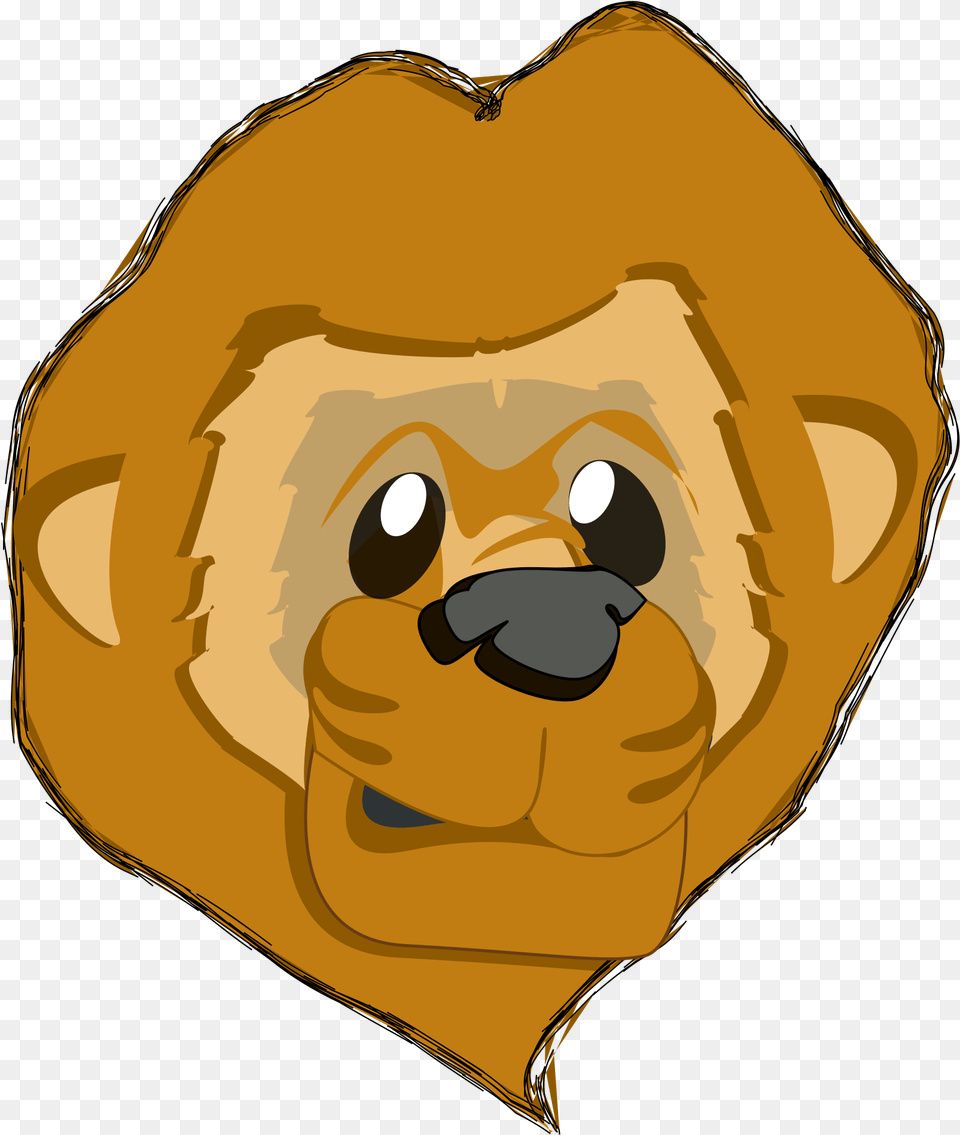 This Icons Design Of Lion Head, Baby, Person, Face Free Png Download