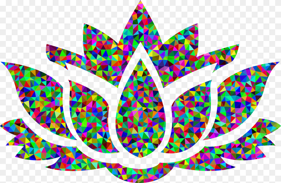 This Icons Design Of Low Poly Prismatic Lotus, Art, Pattern, Accessories Free Png Download