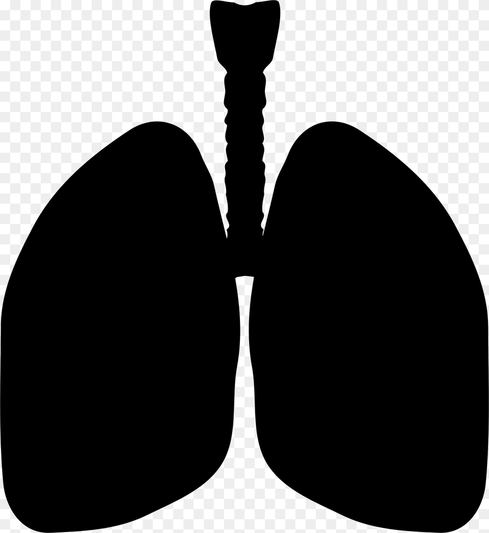 This Free Icons Design Of Lungs Silhouette, Gray Png