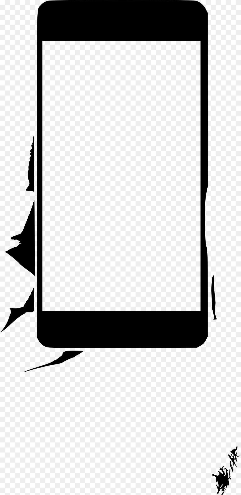 This Free Icons Design Of Mobile In Hand, Gray Png Image