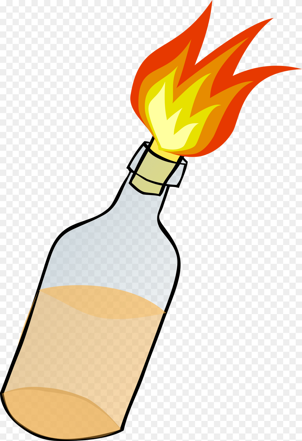 This Icons Design Of Molotov Cocktail, Light, Torch, Adult, Female Free Png Download