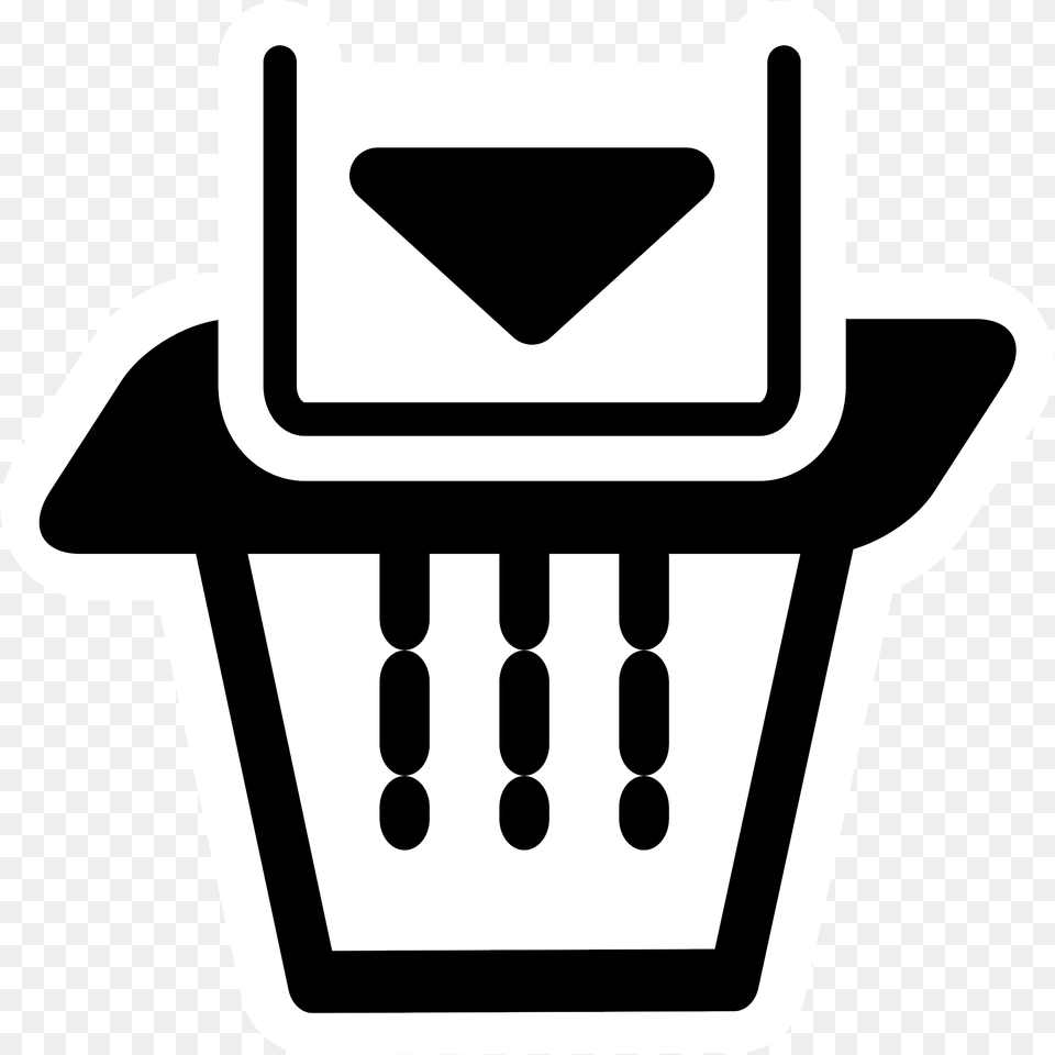 This Icons Design Of Mono Shredder, Stencil, Drain Free Transparent Png
