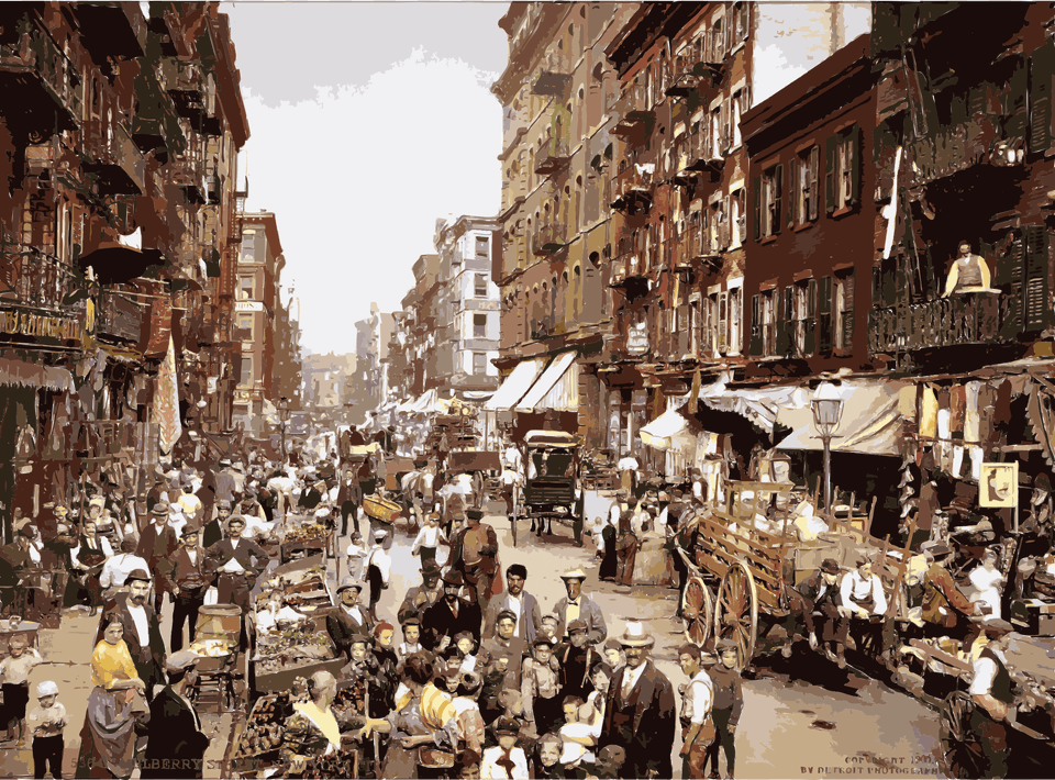 This Icons Design Of Mulberry Street Nyc, Metropolis, Urban, City, Neighborhood Free Transparent Png