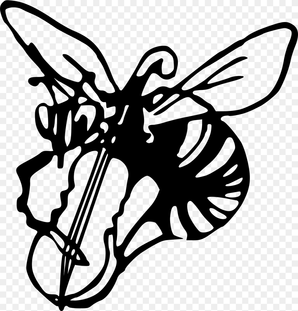 This Icons Design Of Musical Wasp, Gray Free Png Download