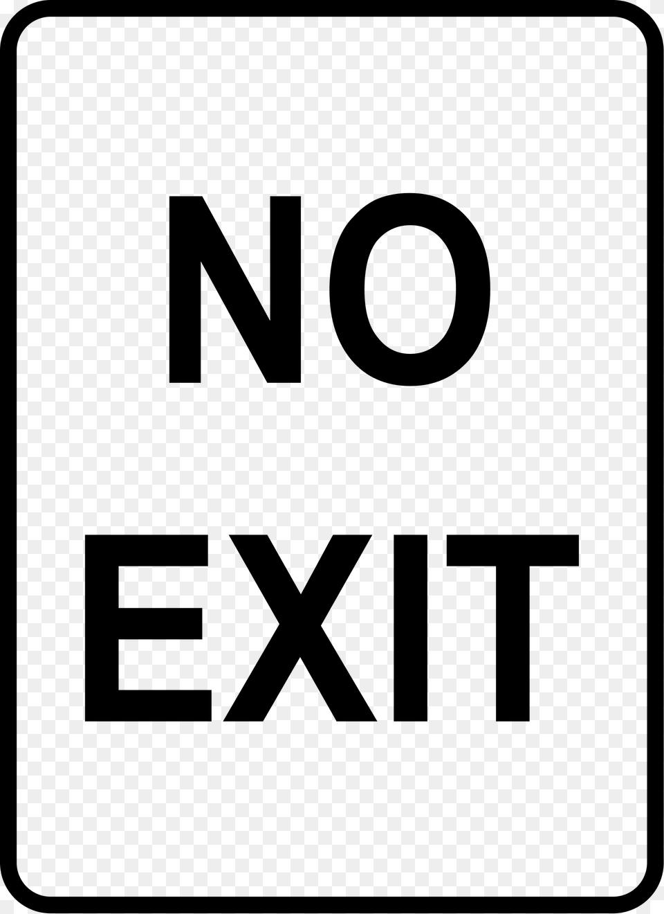 This Free Icons Design Of No Exit Sign, Gray Png