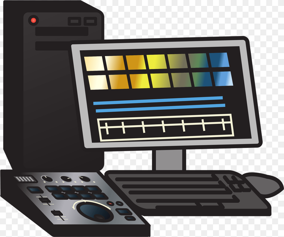 This Icons Design Of Non Linear Video Editing, Computer, Electronics, Pc, Computer Hardware Free Transparent Png