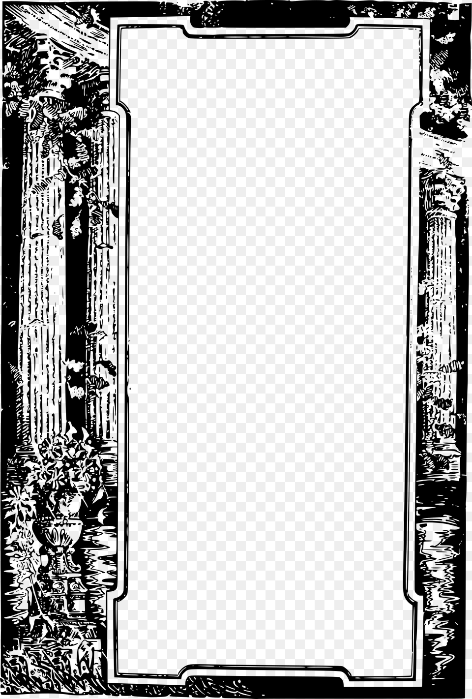 This Free Icons Design Of Old Roman Frame, Gray Png Image