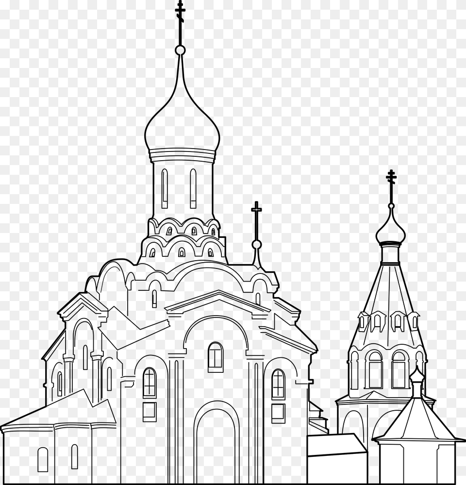 This Icons Design Of Orthodoxal Cathedral, Silhouette Free Png Download