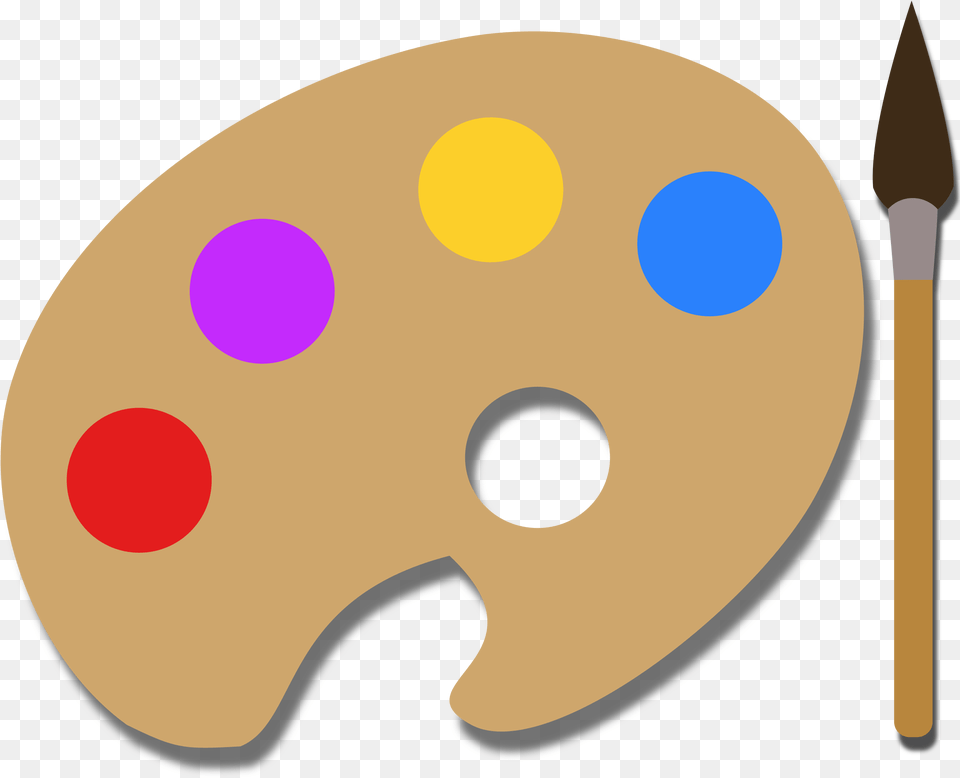 This Icons Design Of Paint Palette, Paint Container, Disk Free Transparent Png