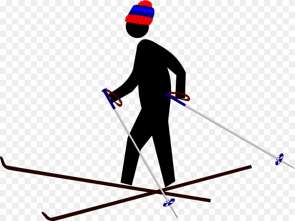 This Icons Design Of Pedestrian Skier Free Transparent Png