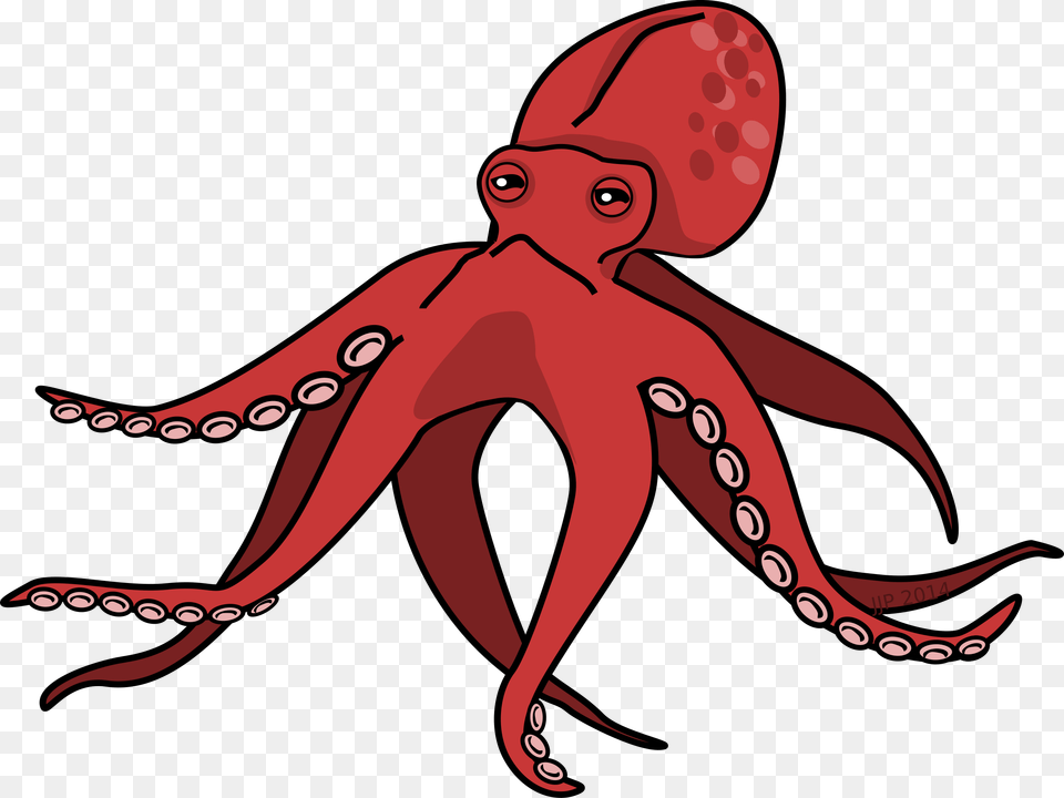 This Icons Design Of Pink Cartoon Octopus, Animal, Sea Life, Invertebrate, Dinosaur Free Transparent Png