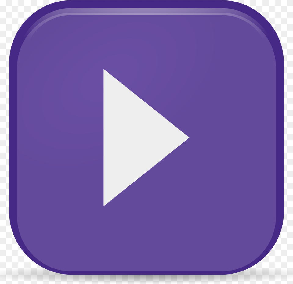 This Free Icons Design Of Play Icon, Triangle, Purple Png
