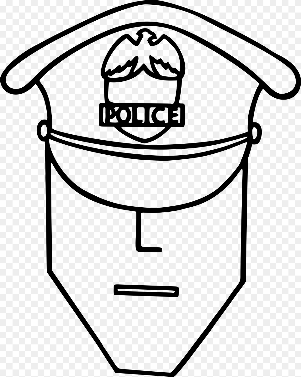 This Icons Design Of Policeman, Gray Free Png Download