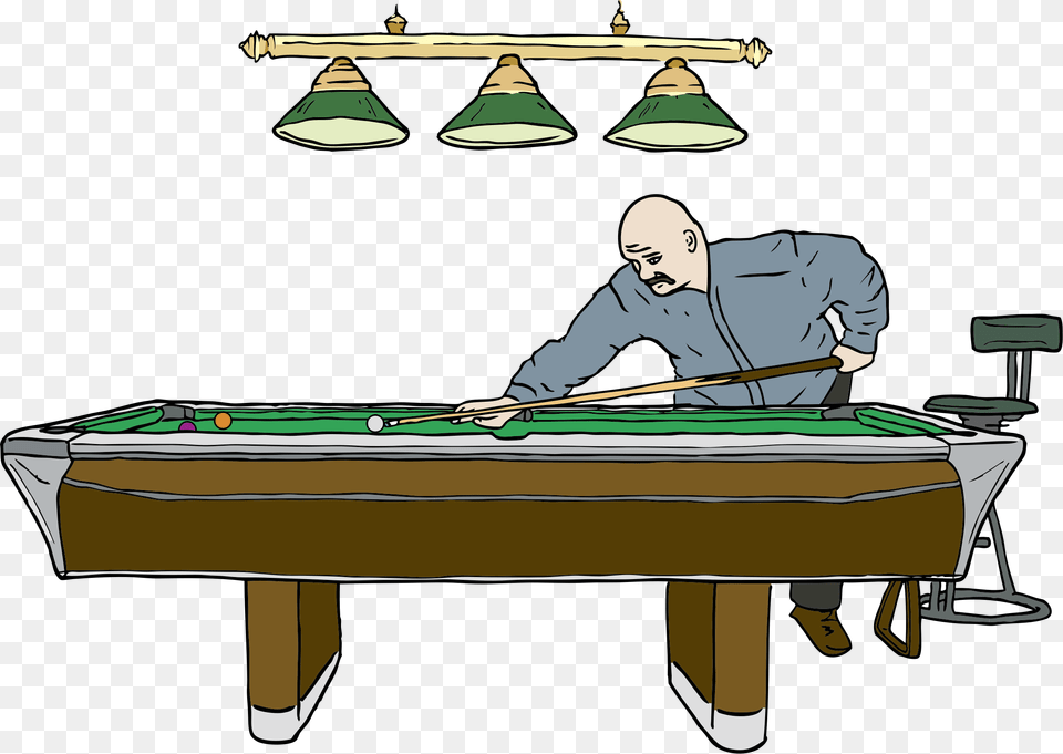 This Icons Design Of Pool Table With Player, Furniture, Indoors, Person, Man Free Png