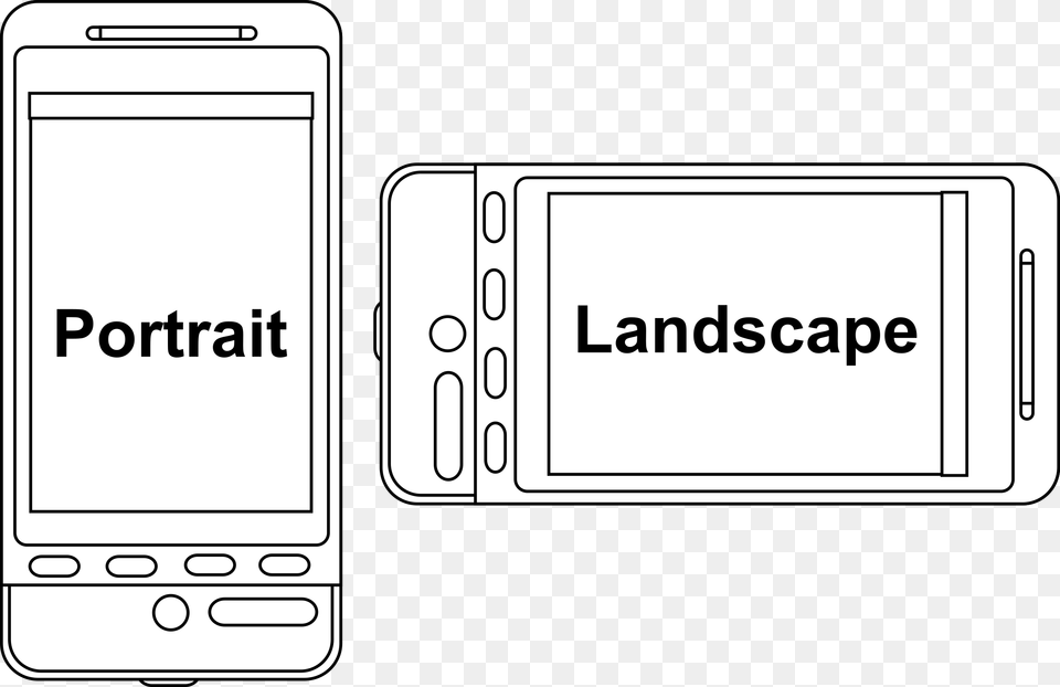 This Icons Design Of Portrait V Landscape, Electronics, Mobile Phone, Phone Free Png