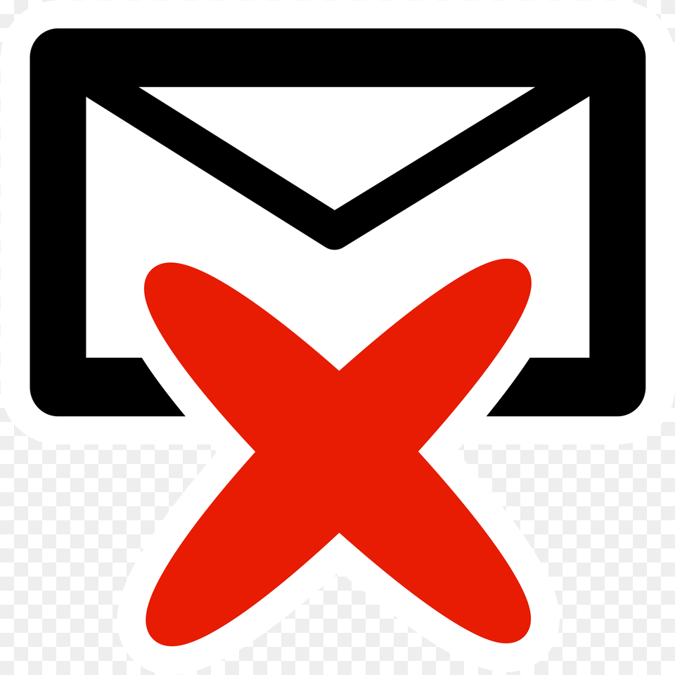 This Icons Design Of Primary Mail Delete, Symbol, Envelope Free Png Download