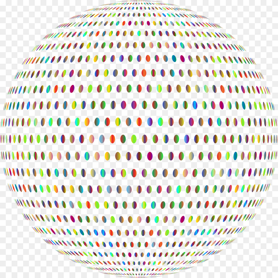 This Icons Design Of Prismatic Polka Dots, Sphere, Pattern Free Png