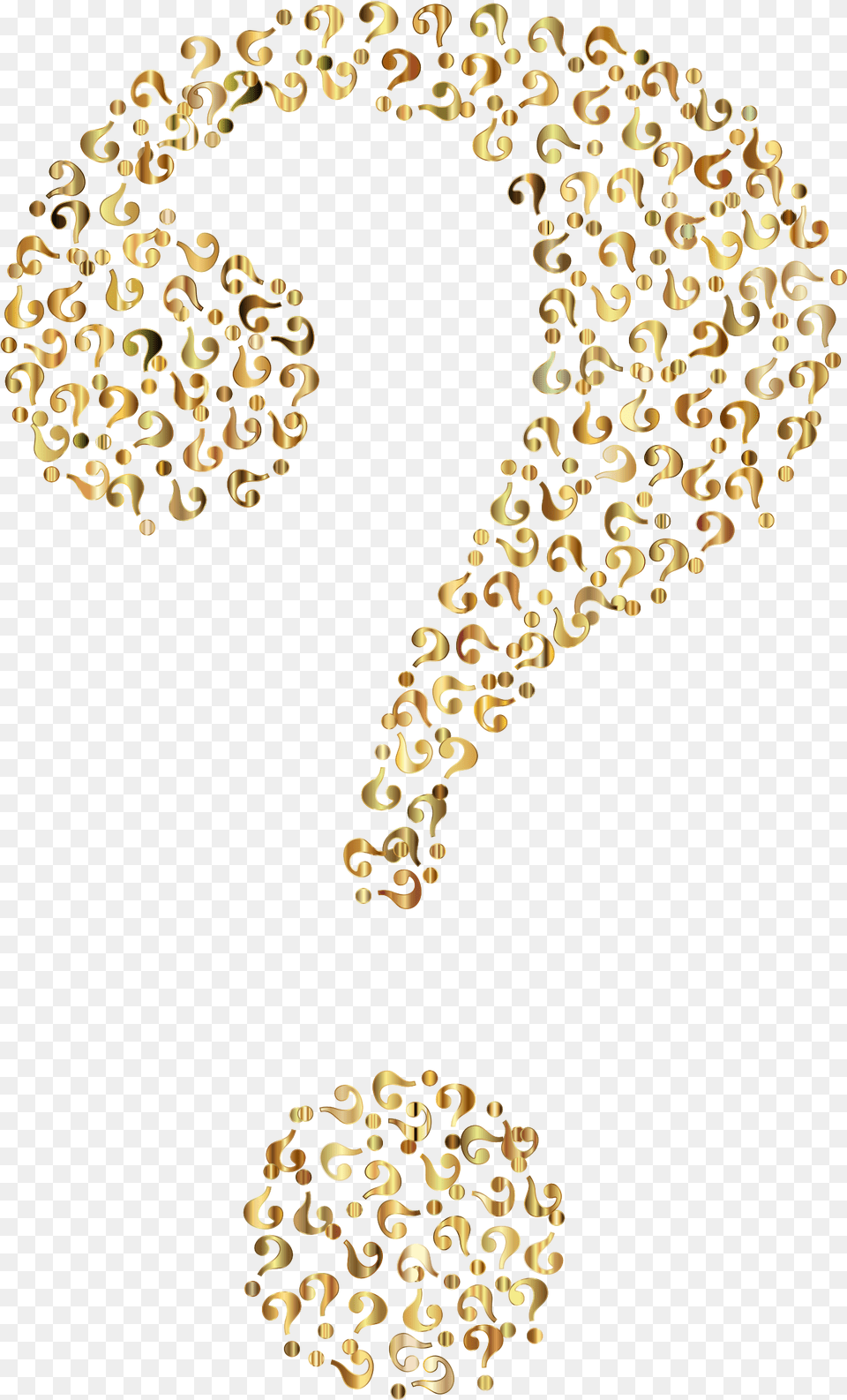This Icons Design Of Prismatic Question Mark Gold Sparkle Question Mark, Pattern, Accessories, Earring, Jewelry Free Png