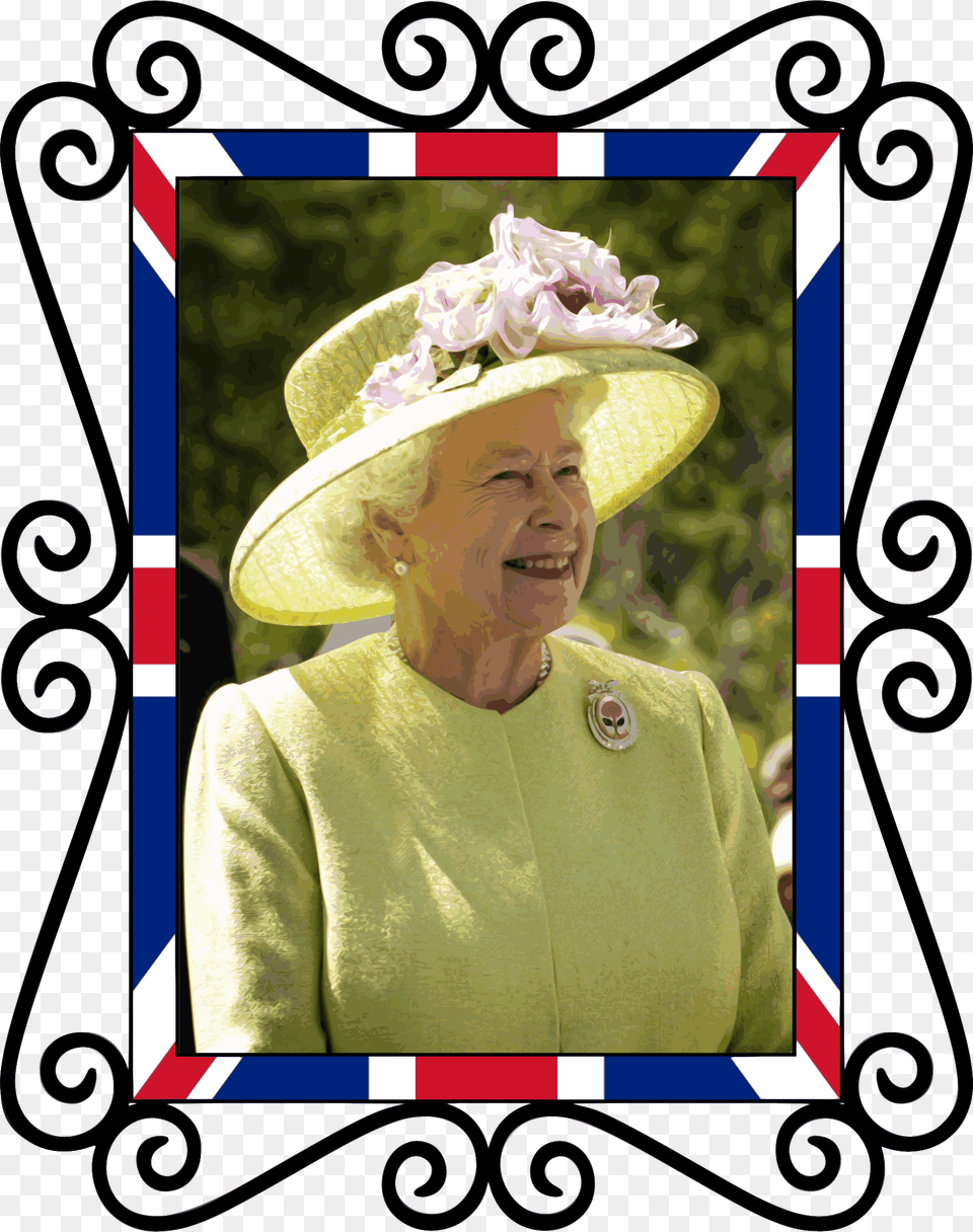 This Icons Design Of Queen Elizabeth Ii Tribute Cliparts Queen Elizabeth Ii, Clothing, Hat, Lady, Person Free Png