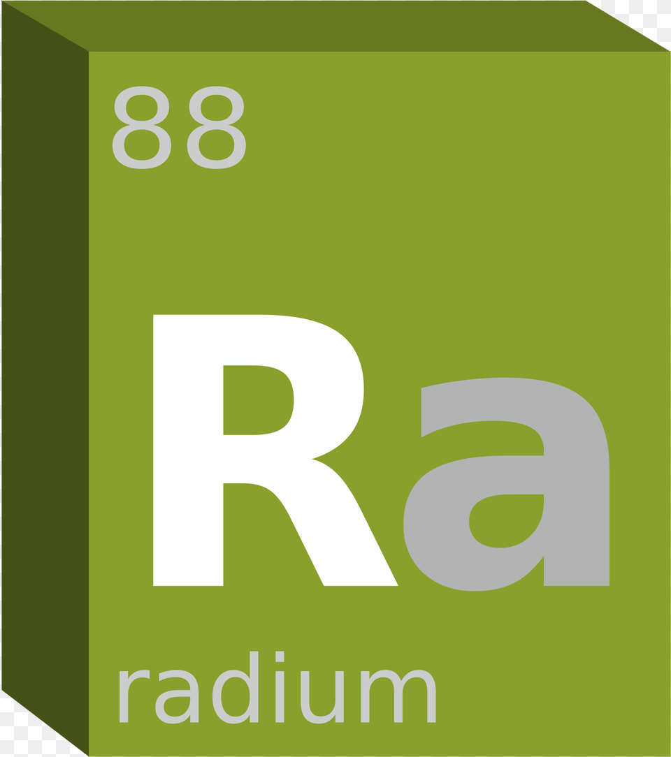 This Icons Design Of Radium Block Chemistry, Text, Number, Symbol Free Png