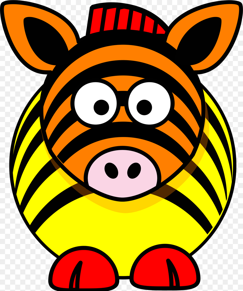 This Icons Design Of Rainbow Zebra, Animal, Mammal, Piggy Bank Free Transparent Png