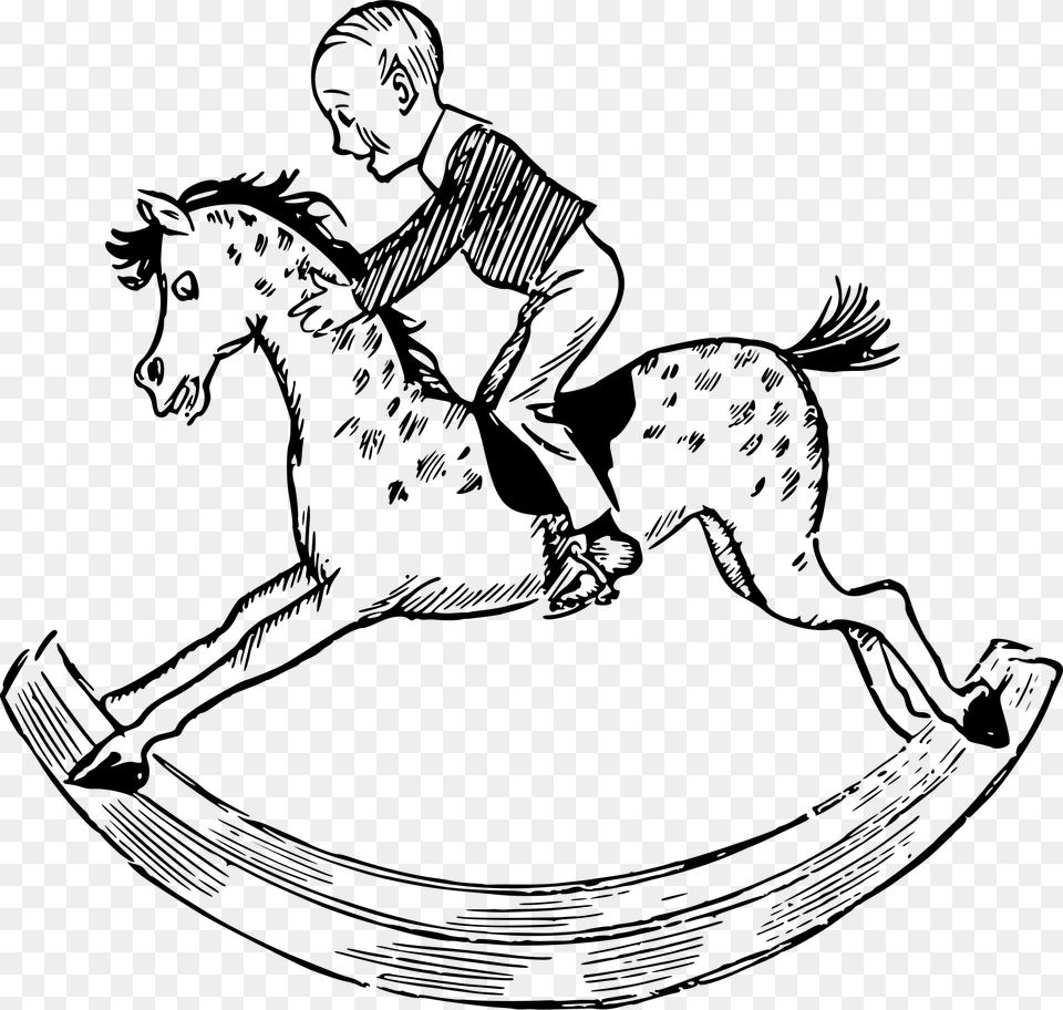 This Free Icons Design Of Rocking Horse, Gray Png