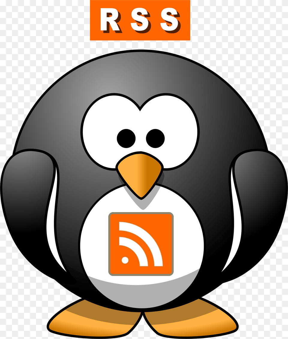 This Icons Design Of Rss Penguin, Animal, Bird Free Png Download