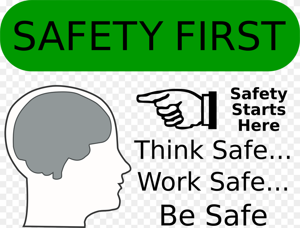 This Icons Design Of Safety First, Head, Person, Face Free Png Download