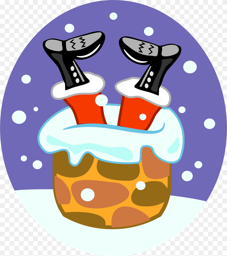 This Free Icons Design Of Santa Claus Stuck In, Cutlery, Cream, Dessert, Food Png