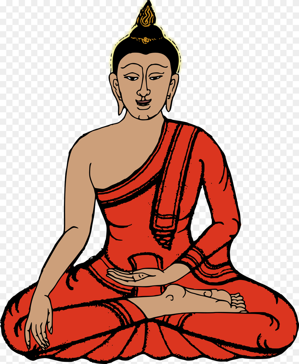 This Icons Design Of Sitting Buddha, Art, Adult, Person, Man Free Png