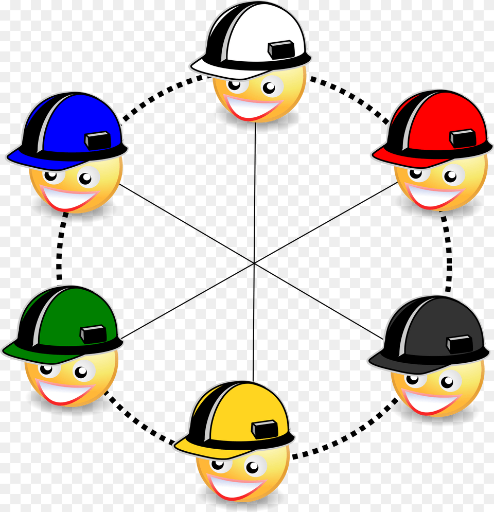This Icons Design Of Six Hats To Thinking, Clothing, Hardhat, Helmet, Head Free Transparent Png