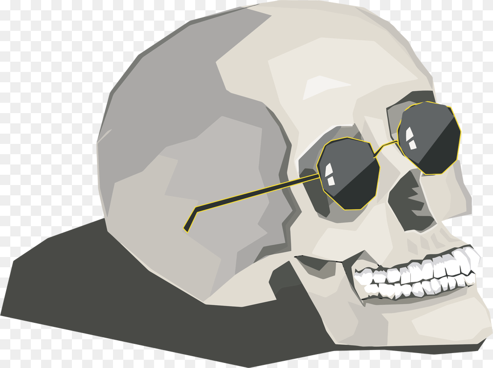 This Free Icons Design Of Skull Wearing Sunglasses Skull Wearing Sunglasses, Body Part, Mouth, Person, Teeth Png