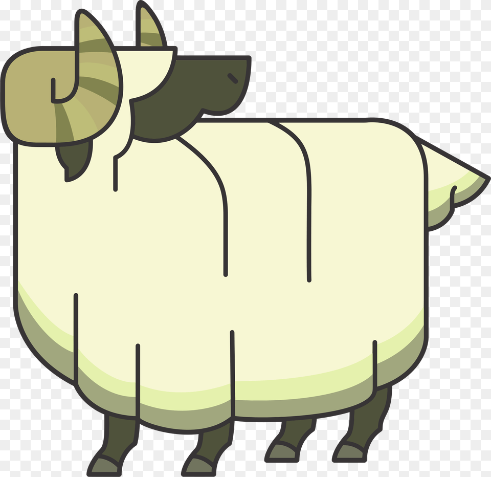 This Free Icons Design Of Stylized Cartoon Ram, Animal, Livestock, Mammal, Sheep Png Image