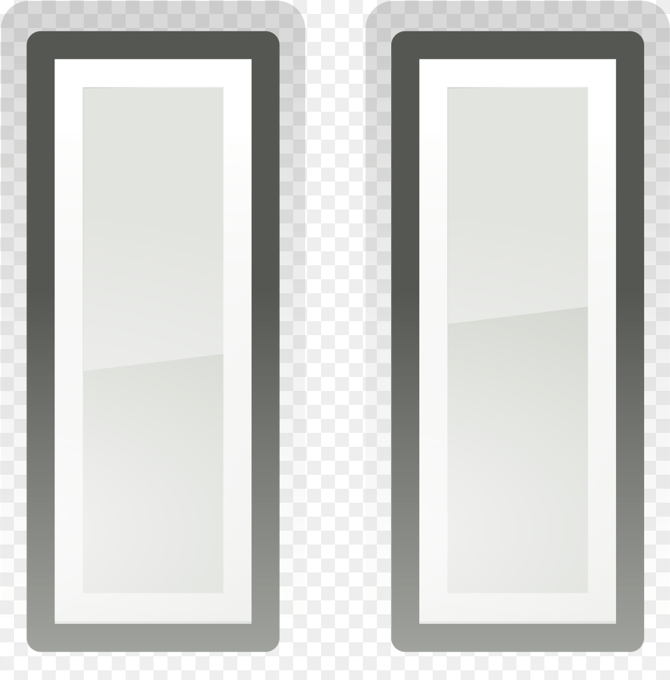 This Free Icons Design Of Tango Media Pause, Door, Mirror Png