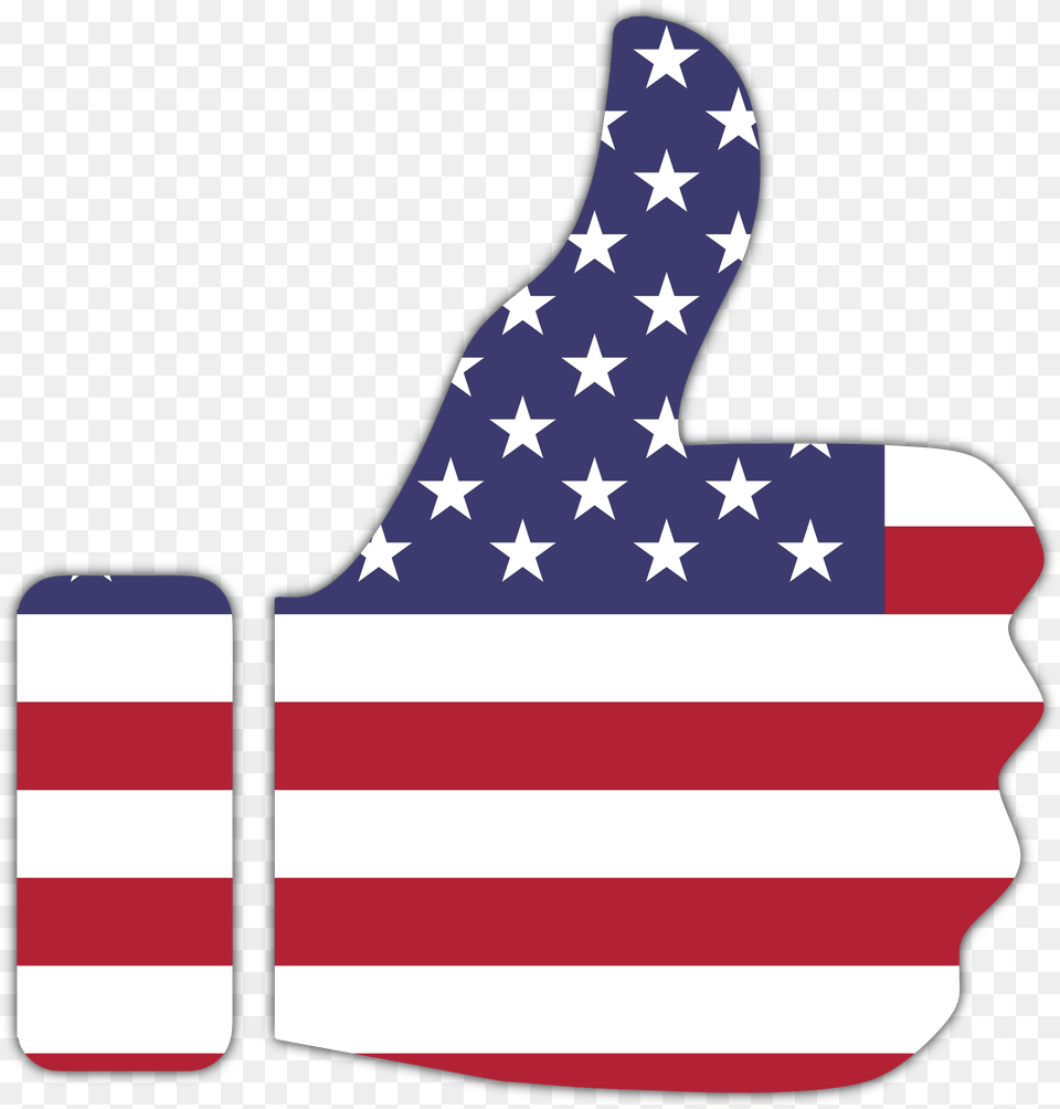 This Free Icons Design Of Thumbs Up American Flag, American Flag Png Image