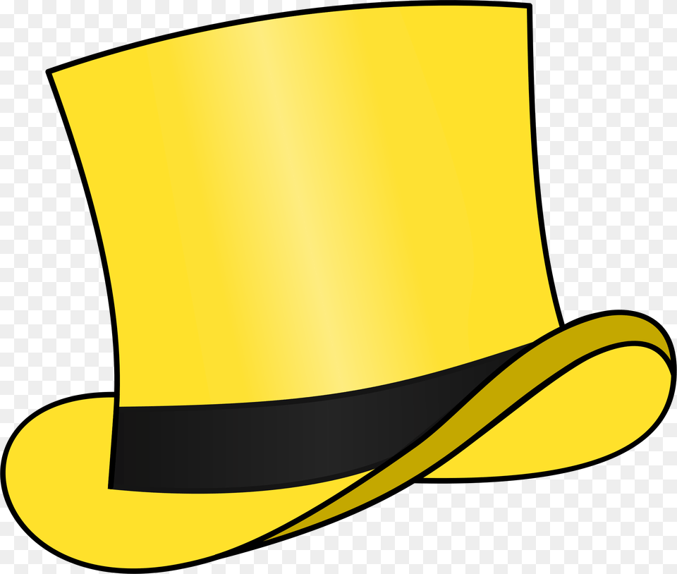 This Icons Design Of Top Hat Yellow, Clothing, Cowboy Hat Free Png Download