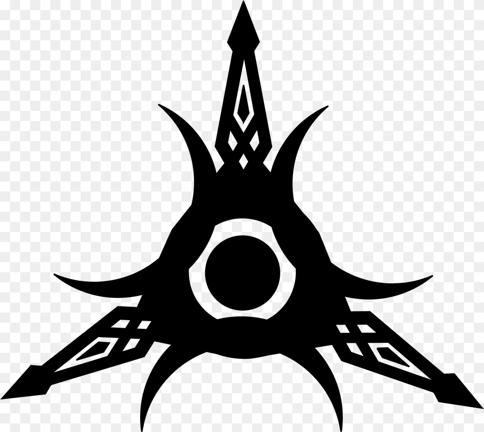 This Icons Design Of Tribal Edge Tattoo, Gray Free Transparent Png