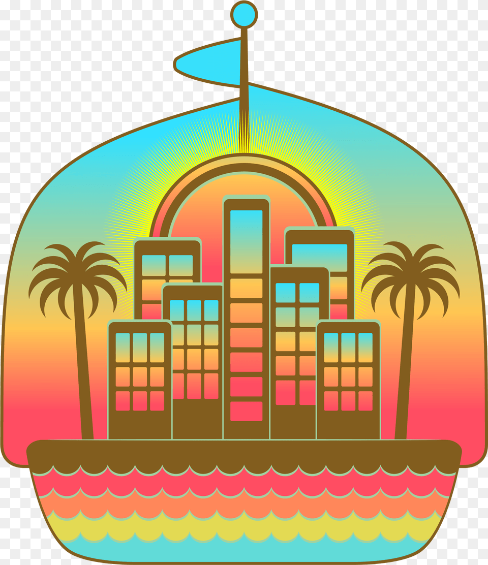 This Free Icons Design Of Tropical Coastal Apartment, Plant, Tree, City Png Image